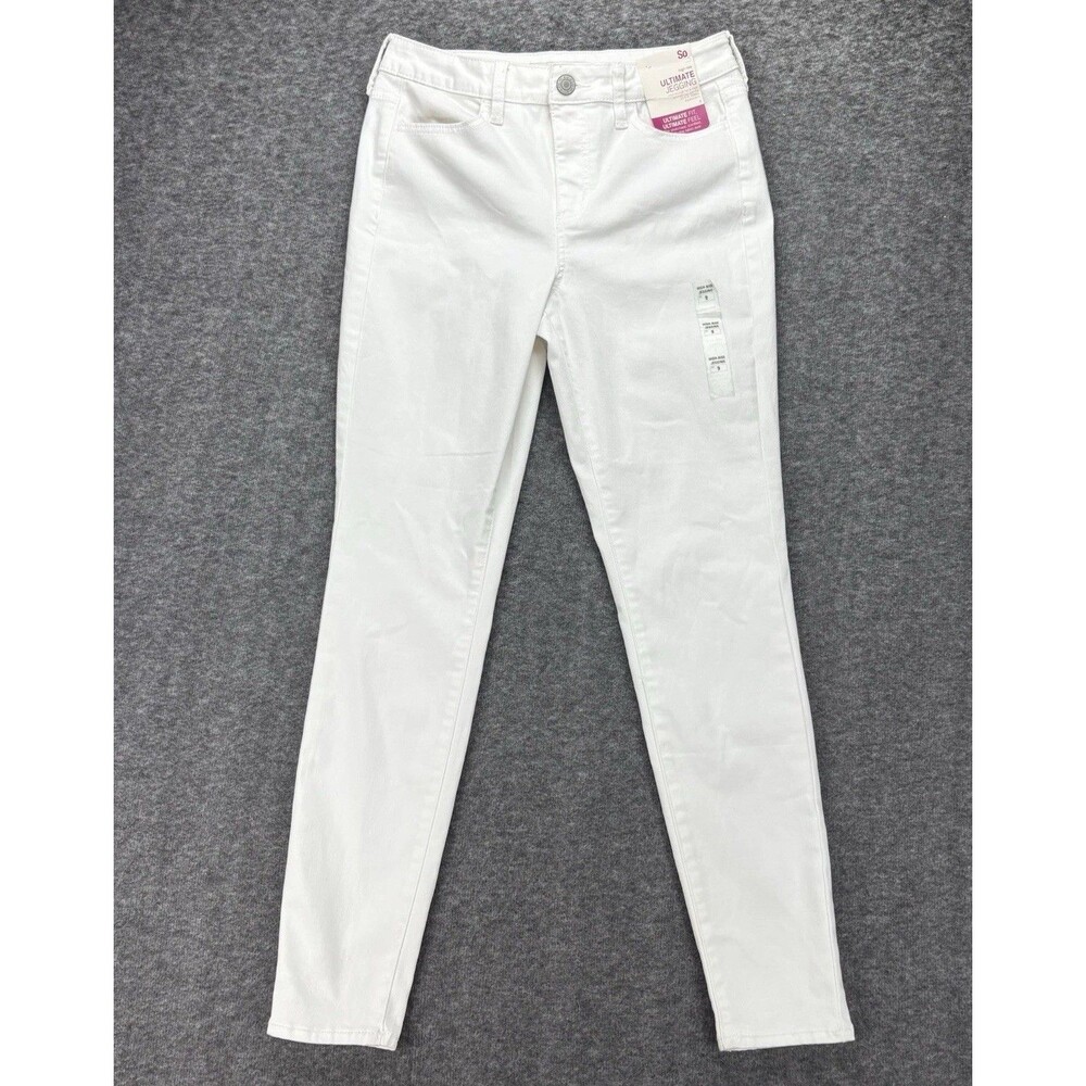 SO Womens Ultimate Jegging Size 9 White High Rise Skinny Stretch Jeans NWT